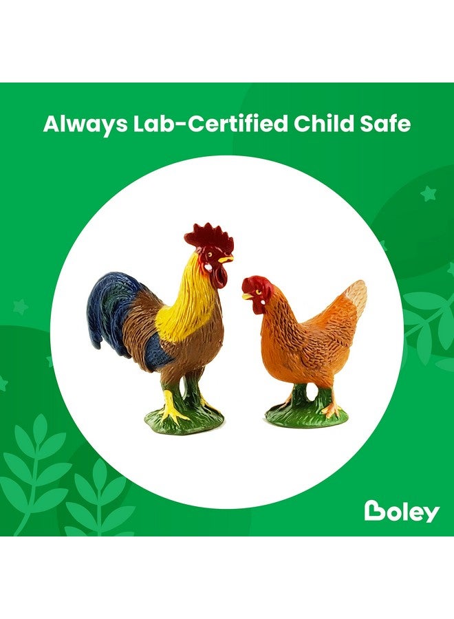 BOLEY Boley Farm Animal Figurines - 15 Piece Playset of Small Realistic Plastic Assorted Farm Animals for Toddlers and Kids - Image 4