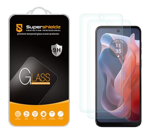 Supershieldz (2 Pack) Designed for Motorola Moto G Play (2024) Tempered Glass Screen Protector, Anti Scratch, Bubble Free - Image 1