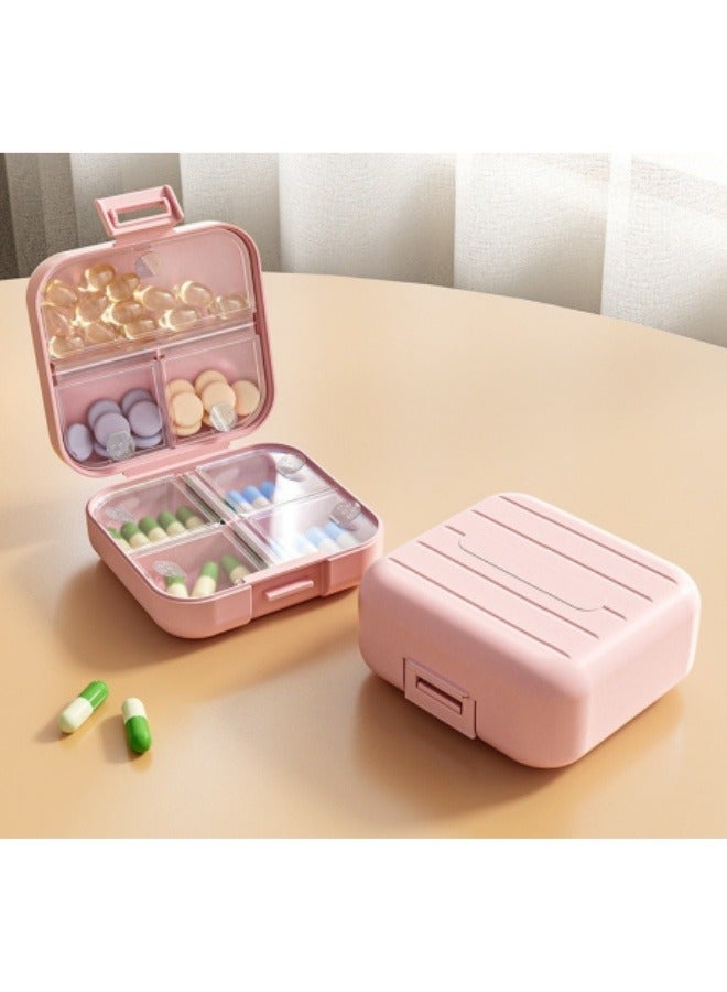 Generic Travel Portable Medicine Box Pill Box Pink  - Image 1