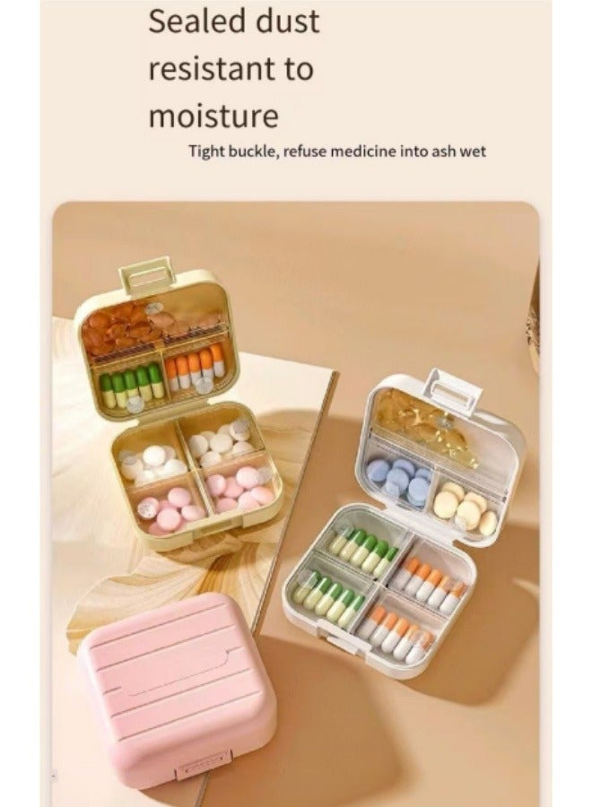 Generic Travel Portable Medicine Box Pill Box Pink  - Image 2