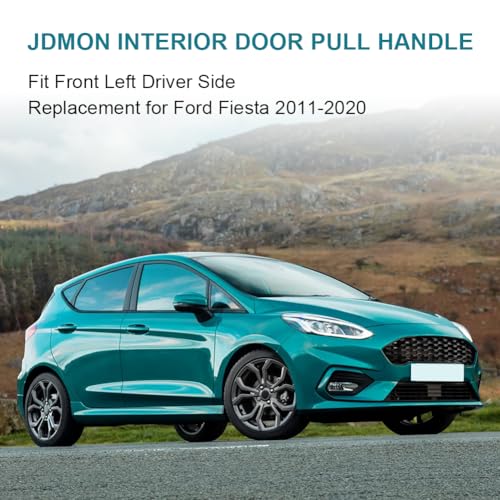 JDMON Front Left Driver Interior Door Pull Handle Replacement for Ford Fiesta 20112020 for Manual Window Inner Inside Door Panel Replacement for D2BBA23943CA35B8 G2BZ5823943JA Black - Image 3