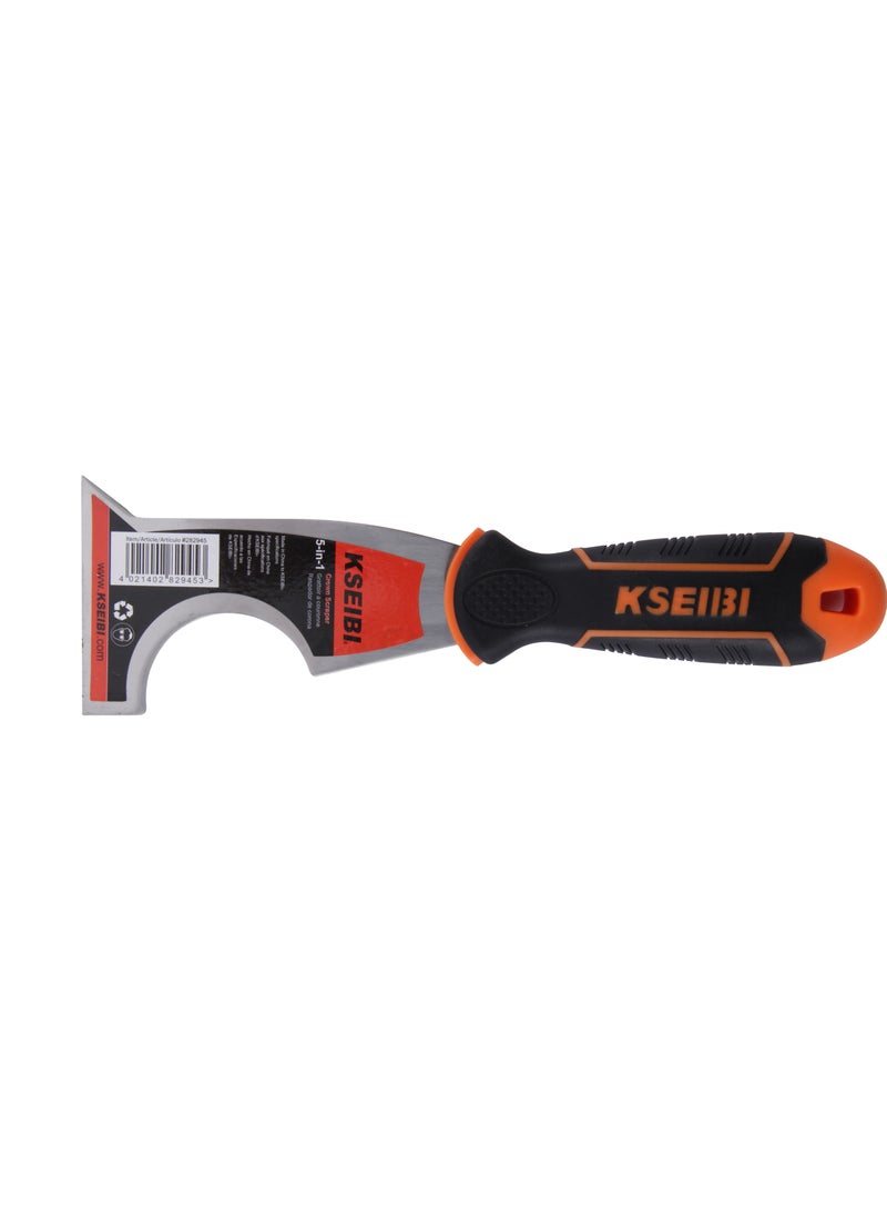 KSEIBI Multifuncional Crown Scraper/Progrip, Stainless Steel, Paint Tool, Scraper Tool, No Rusting, Perfect for Repairing Drywall, Removing Wallpaper, Mud, Removing Old Coatings or Plaster Scraping Rerdeim. - Image 2