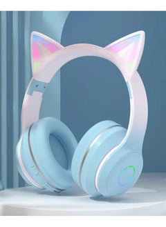 General ST89M Gradual change LED cat ear wireless Bluetooth headphones, the perfect integration of fashion appearance and excellent sound quality, open a new trend of music  - Image 1