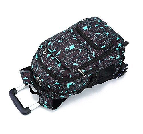 YOUCIDI Rolling Backpack On Wheels High-Capacity School Bag Backpacks for Students Climbing Stairs Six Wheels - Image 4