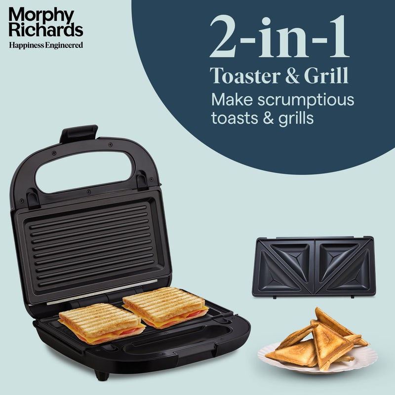 Morphy Richards 2 IN 1 750 Watt Sandwich Maker With changable PlateMulti GrillLuxe Rose TG Toast Grill With 2 Year Warranty - Image 3
