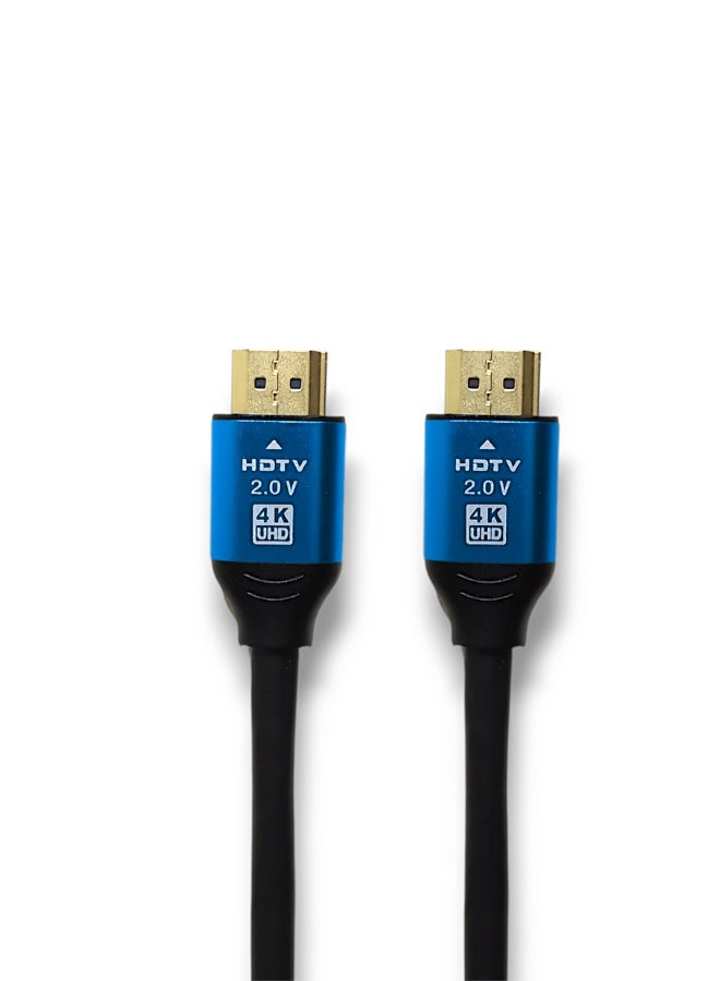 1.5m HDMI to HDMI 4K Cable – Black and Blue - Image 1