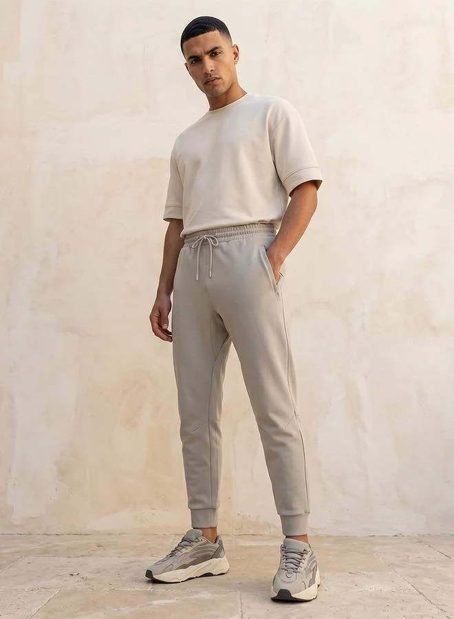 Splash Active GREY Men Drawstring Waist Joggers for Men | Best Price UAE
