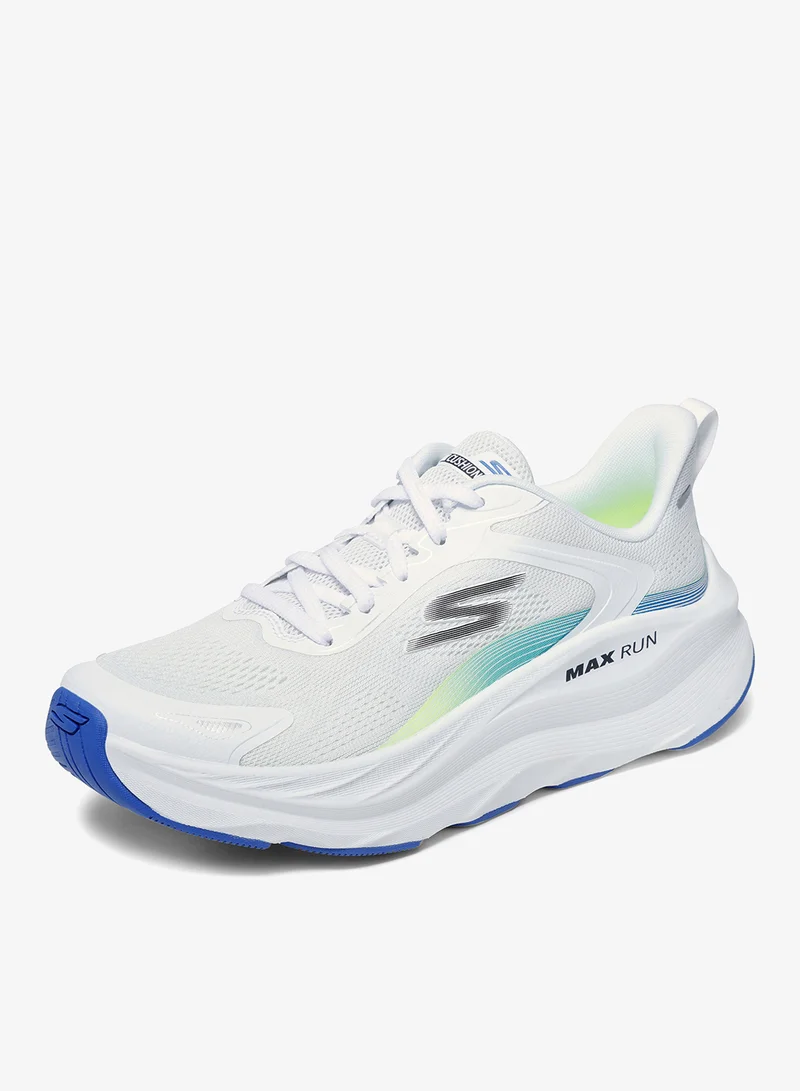 Skechers WHITE SYNTHETIC/MULTI TRIM Max Run for Women | Best Price UAE