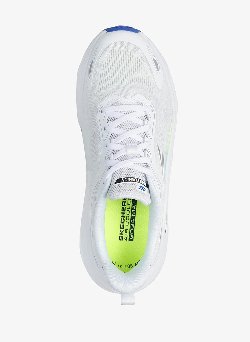 Skechers WHITE SYNTHETIC/MULTI TRIM Max Run for Women | Best Price UAE