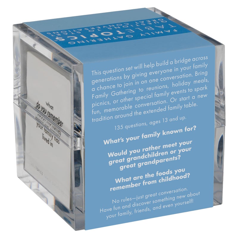TableTopics Family Gathering Conversation Cards for Multi-Generational Get Togethers with 135 Questions to Use with Relatives at Reunions, Holidays, & Other Events - Image 5