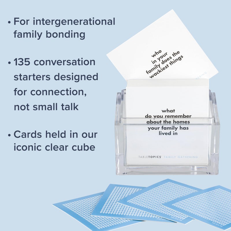 TableTopics Family Gathering Conversation Cards for Multi-Generational Get Togethers with 135 Questions to Use with Relatives at Reunions, Holidays, & Other Events - Image 3