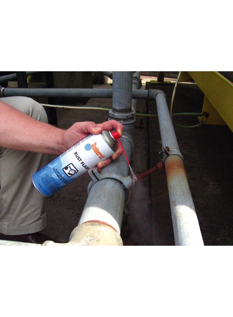 امبيرسيل AMBERSIL RUST FLASH RUST LOOSENER WITH FREEZE SHOCK 500ML مزيل صدأ احترافي بتقنية التجميد السريع لفك الأجزاء العالقة - Image 4