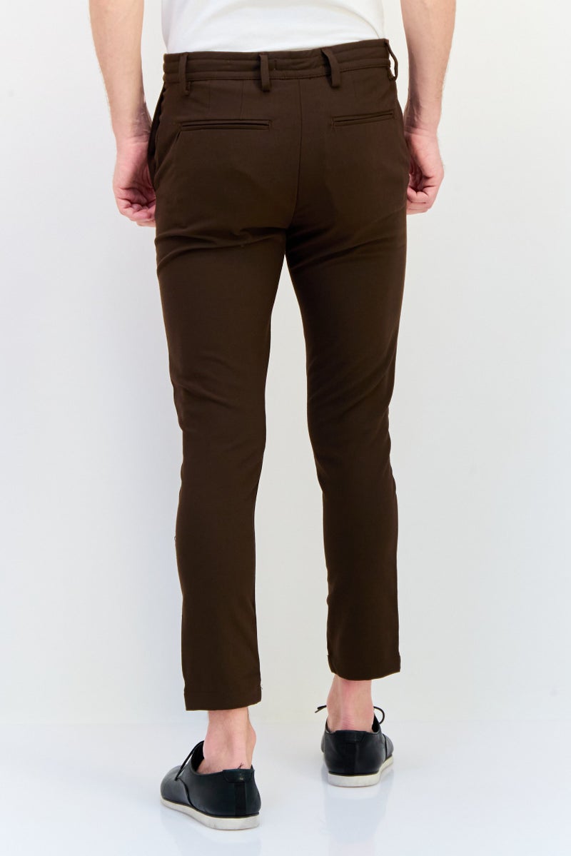 Celio سروال رجالي بقصة عادية مستقيمة، بني داكن - Image 3