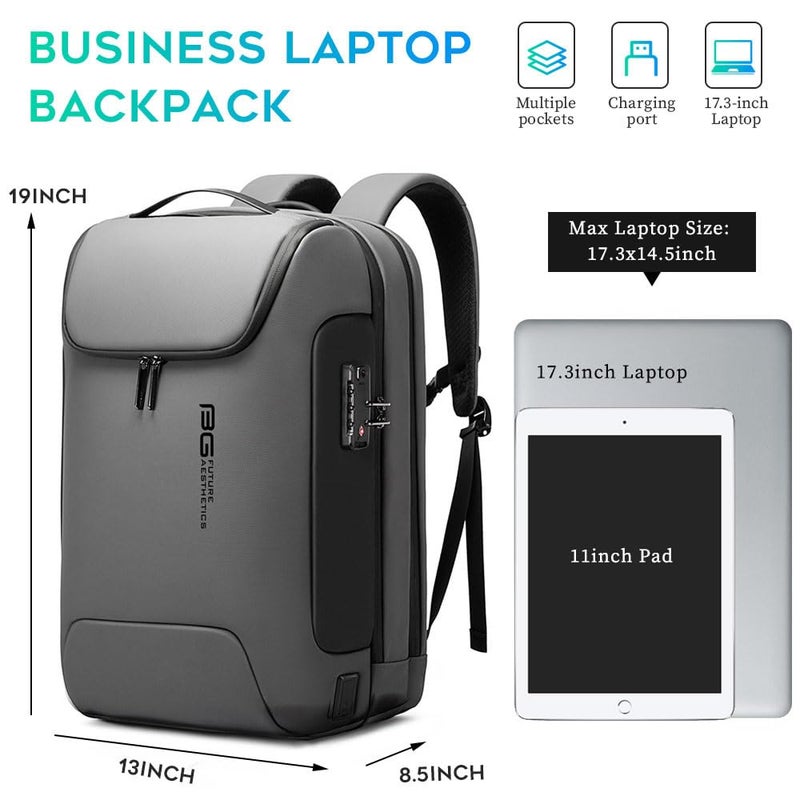 BANGE Anti Theft Backpack With TSA Lock,Waterproof Backpacks With YKK Zipper, High Tech Business Backpack For Men And Women, Laptop Backpack Fits For 17.3 Inch Notebookâ€¦ - Image 4