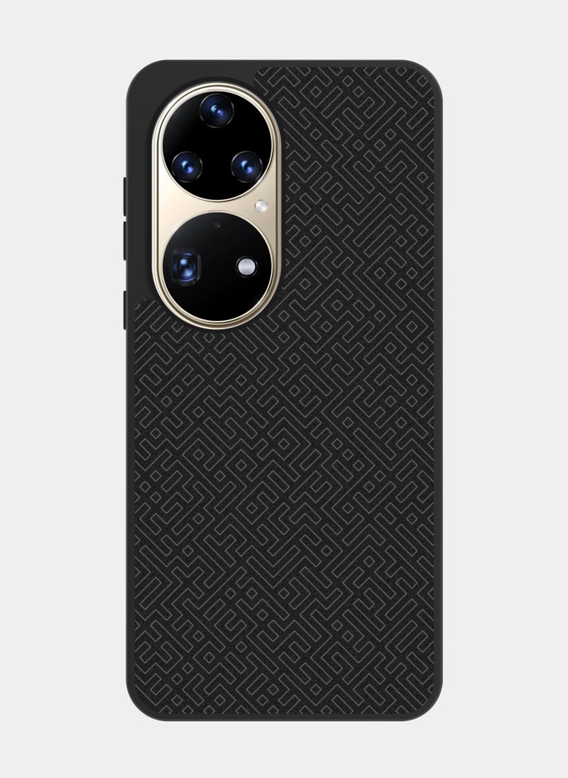 PXLAAT Huawei P50 Pro case cover Black Pattern - Image 1
