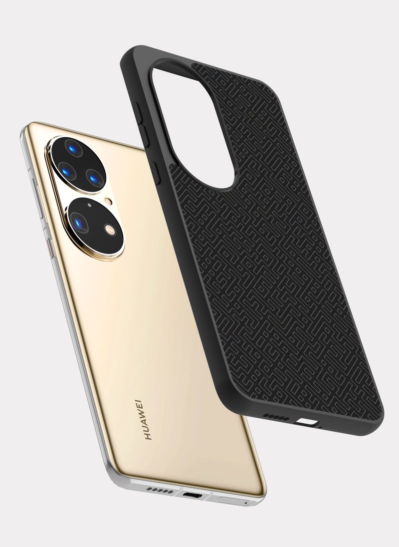 PXLAAT Huawei P50 Pro case cover Black Pattern - Image 2