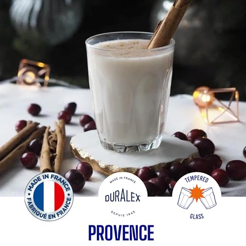 Duralex® Provence Transparent Clear Tumbler 160ML, Set of 6 Glasses | Ideal for Hot or Cold Drinks, Tea, Coffee, Juice, Cocktails, Mocktails | Ultra Scratch Resistant Tempered Glass - Image 2