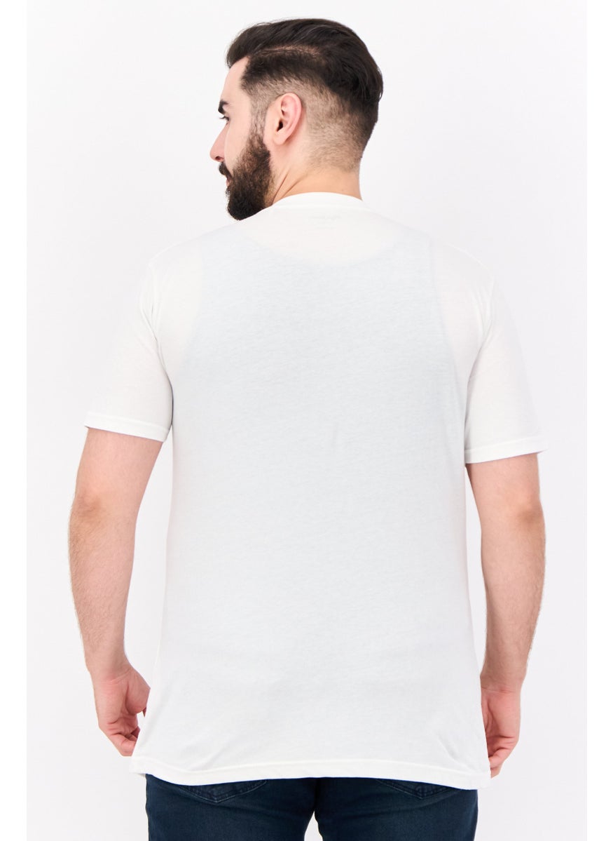 Pepe Jeans - Men Crew Neck Short Sleeve Graphic T Shirt, White - Image 1