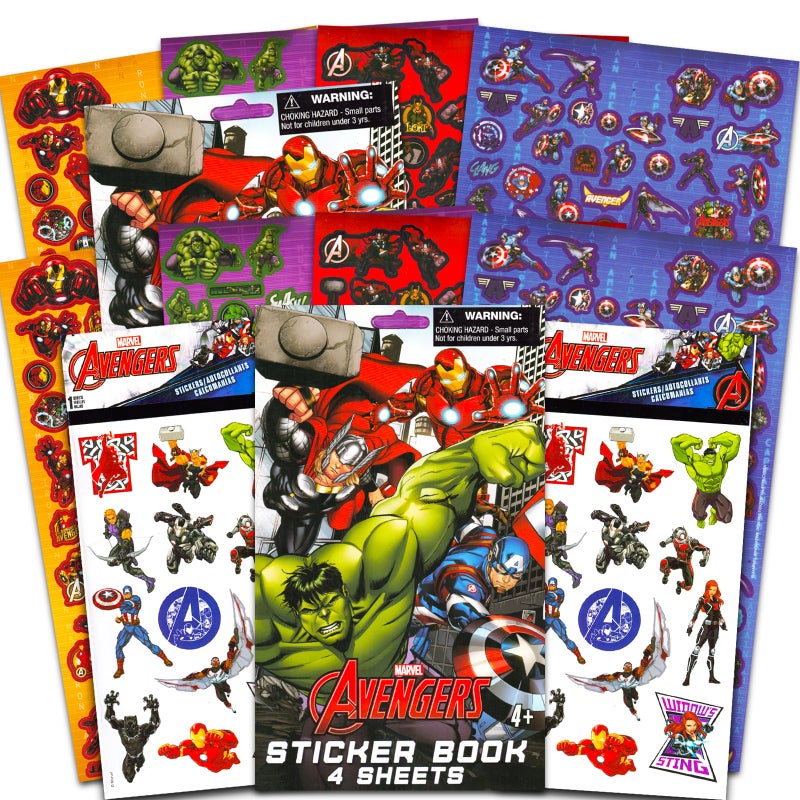 Marvel Store Avengers Stickers for Kids Avengers Party Favors Bundle with 100 Marvel Kawaii Stickers for Boys Girls Avengers Party Supplies