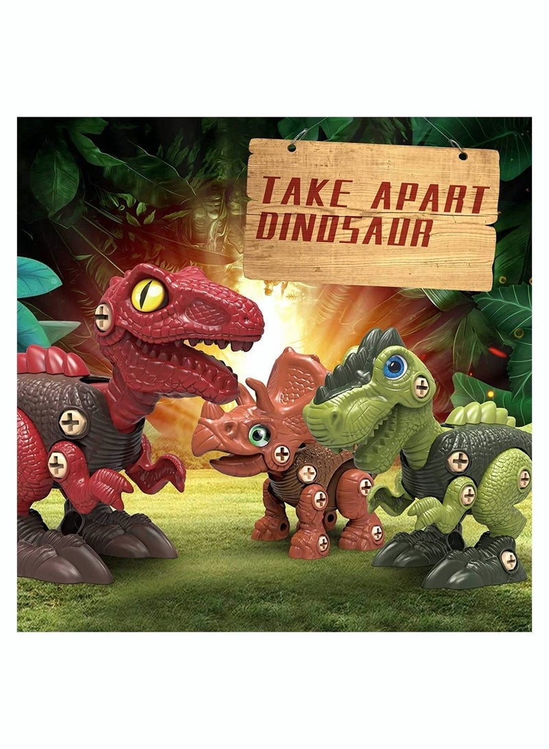 Y&D Assembled Dinosaur Egg, SYOSI Take Apart Toys with Eggs DIY STEM Building Set Including screwdriver for Kids 3-7, Green T-Rex - Image 4