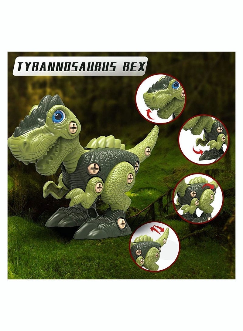 Y&D Assembled Dinosaur Egg, SYOSI Take Apart Toys with Eggs DIY STEM Building Set Including screwdriver for Kids 3-7, Green T-Rex - Image 2