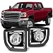 CPW Fog Lights Assembly Fit for GMC Sierra 2500HD3500HD 2015 2016 2017 2018 2019 Driver Passenger Driving wPS Halogen Bulbs Wiring Harness Black Housing Clear Lens - Image 2