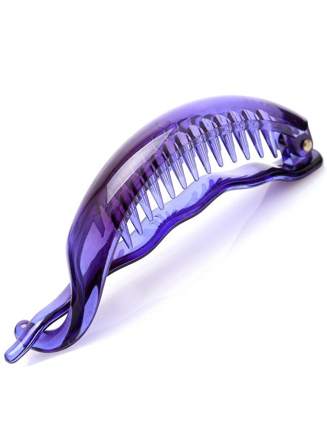 Prettyou 3.7 Inches Plastic Banana Pony Hair Clip for Women, Pack of 6 - Image 5