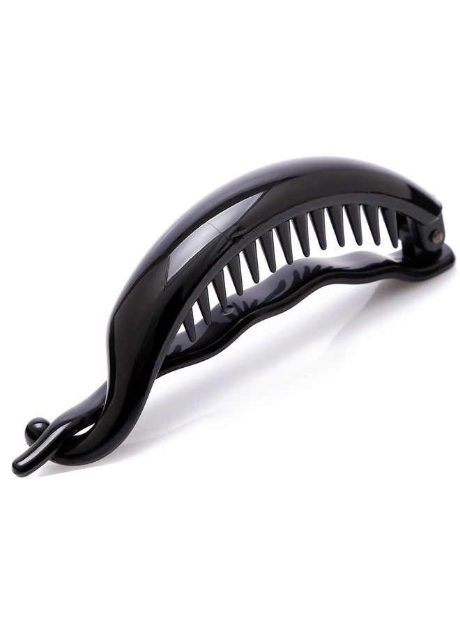 Prettyou 3.7 Inches Plastic Banana Pony Hair Clip for Women, Pack of 6 - Image 3