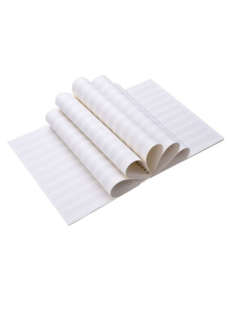Stave Notebook, Musical Notation Staff Music Manuscript Paper Blank Sheet Composition with 50 Pages