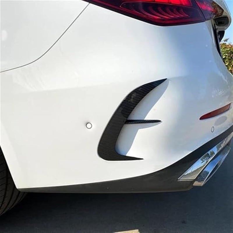 QASULER Carbon Look Rear Bumper Spoiler for C-Class W206 AMG 2022+ - Image 4