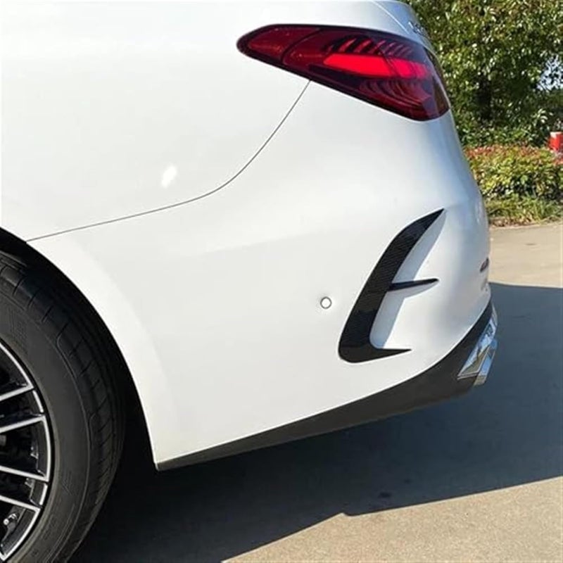 QASULER Carbon Look Rear Bumper Spoiler for C-Class W206 AMG 2022+ - Image 3