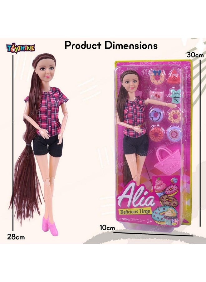 Toyshine - Toyshine Beauty Doll with Desserts Delightful and Imaginative Pretend Play Role Toy for Girls Age 3+ - Image 1