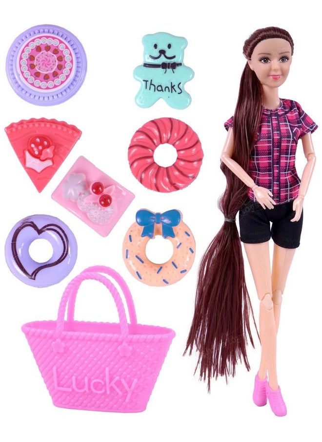 Toyshine - Toyshine Beauty Doll with Desserts Delightful and Imaginative Pretend Play Role Toy for Girls Age 3+ - Image 1