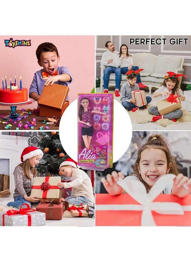 Toyshine - Toyshine Beauty Doll with Desserts Delightful and Imaginative Pretend Play Role Toy for Girls Age 3+ - Image 1