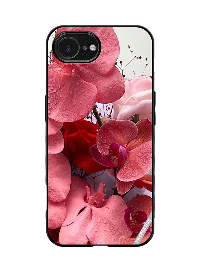 Protective Case Cover For Apple iPhone 16e Flower Design Multicolour