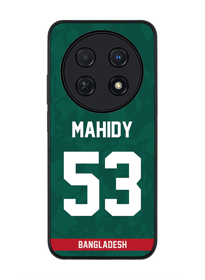 Stylizedd Rugged Black edge case for Huawei nova 12i 4G, Slim fit Case Flexible Anti Drop TPU Gel Thin Cover - Team Bangladesh Mehidy Hasan Miraz, Jersey No 53  - Image 1
