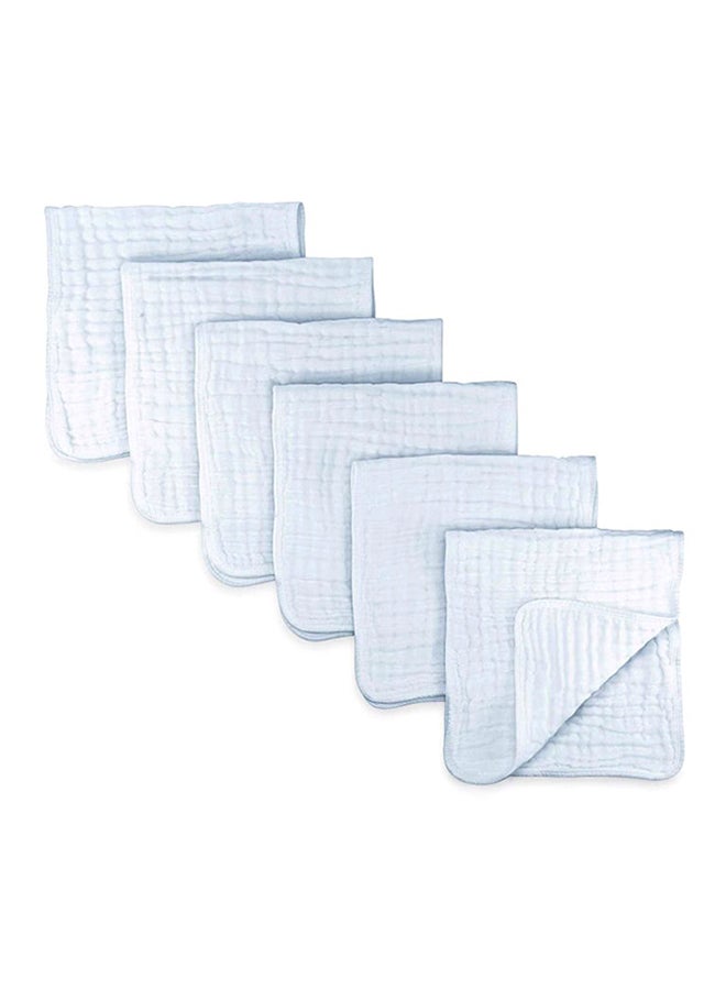 Pack Of 6 Large Muslin Burp Cloths Baby Wipes