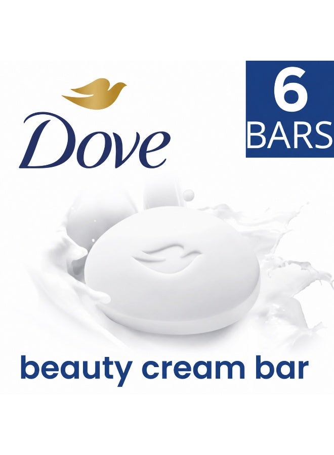 Dove Beauty Cream Soap Bar Original 90g - 6PC - Image 1
