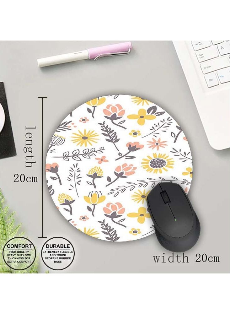 Protective Printed Mouse Pad Round - Image 1