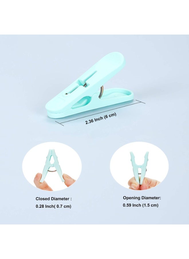 Cloth Drying Hanging Clips – 24 Pieces Strong Plastic Laundry Pegs - Image 2