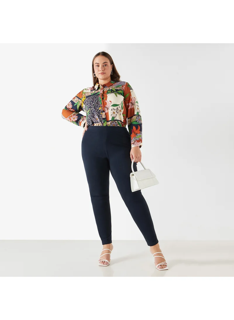  أولا بوبكن Plus Size Ulla Popken Leggings with Elasticated Waistband