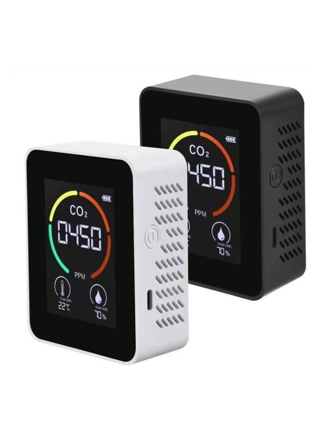 XY-T01 Temperature Humidity Display CO2 Meter Carbon Dioxide Air Quality Detector(Semiconductor White)  - Image 2
