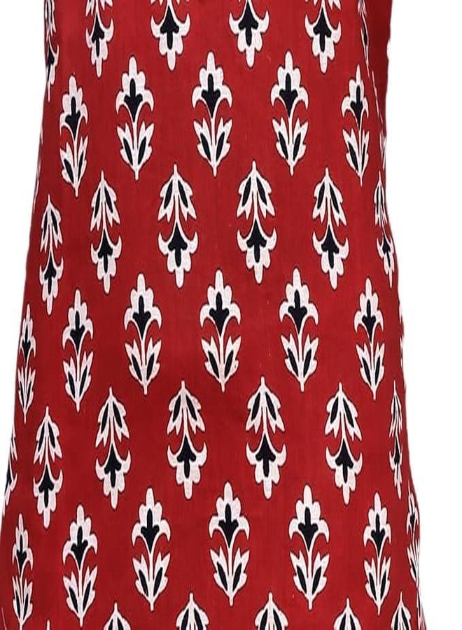 LITTLE DREAMS Traditional Jaipuri Print Dhoti & Kurta Set Special for Kids Red & White 0-6 M - Image 3