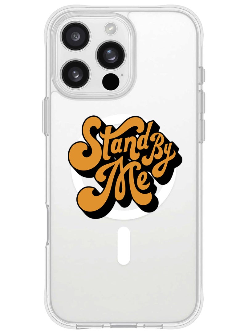 Theodor iPhone 16 Pro Max Magsafe Magnetic Case for iPhone Compatible with Wireless Charging, Shockproof Phone Bumper Cover - Stand by me-01 - Image 1