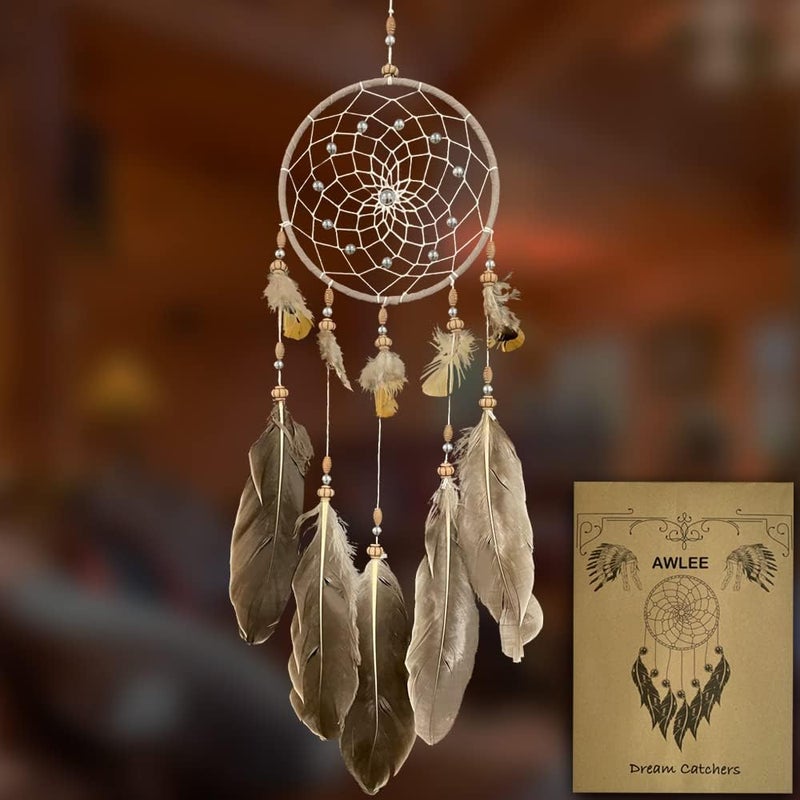 Awlee Dream Catchers Handmade Feather Native Home Wall Decoration - Image 1