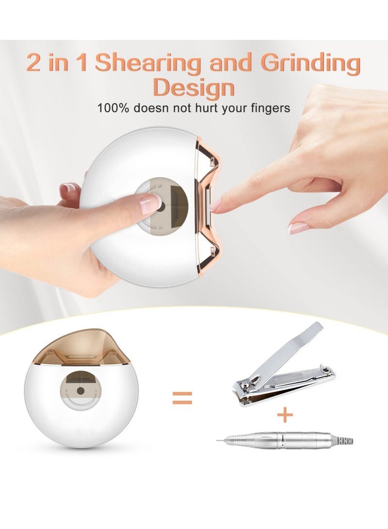 Arabest Automatic Nail Clipper with Blade for Quick Nail Grinding and Trimming, Nail Clippings Storage Box, Secure to Use, Electric Nail Clippers, Electric Automatic Nail Clipper - Image 3