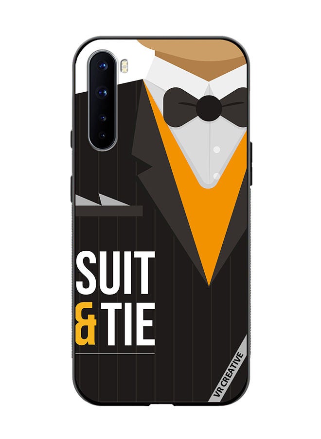 VR CREATIVE Protective Case Cover For OnePlus Nord Suit N Tie Design Multicolour - Image 1