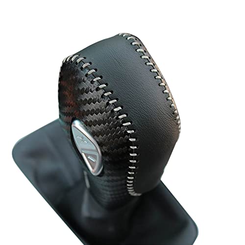 EATAKWARD PU Carbon Fiber Automobile Gear Shift Knob Cover Fit for Ford Focus 20122016 Fiesta 20142016 Fusion 20132016 - Image 1