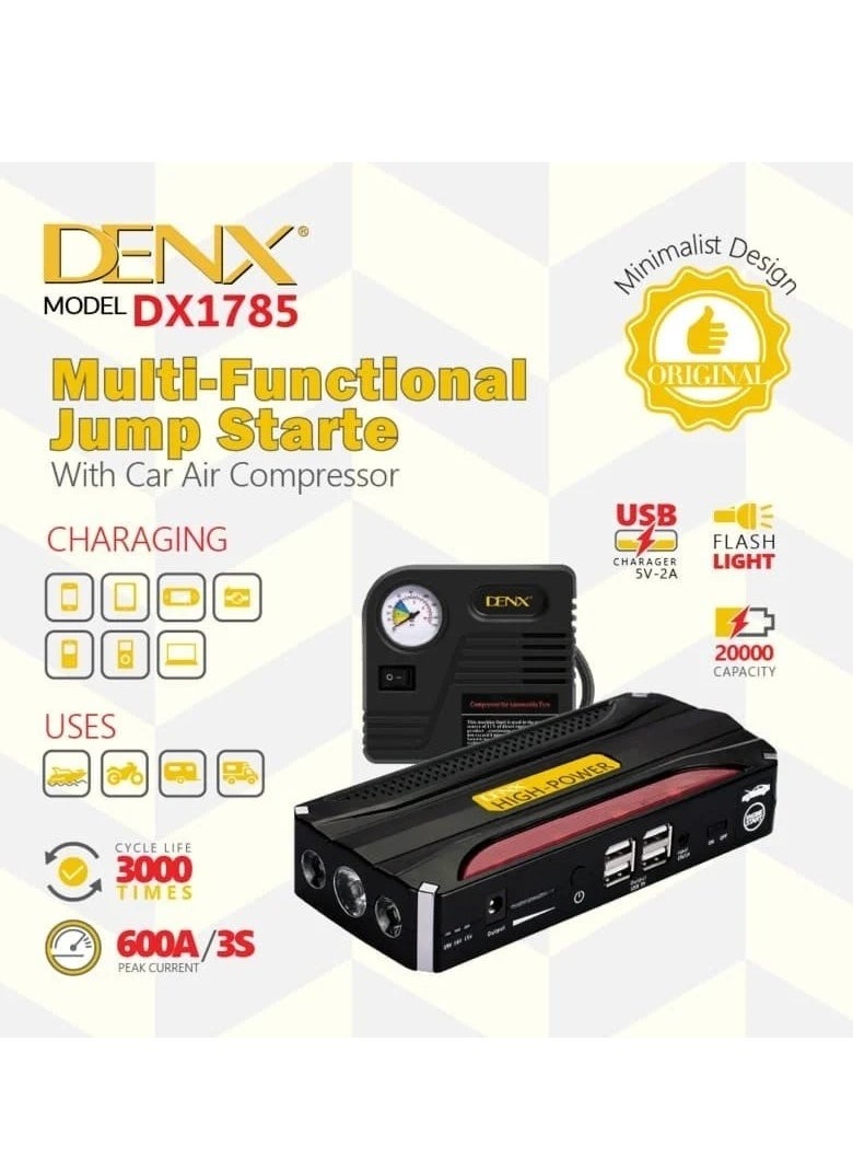 Denx Mobile car subscription battery equipped with a multi-use air blower  - Image 1