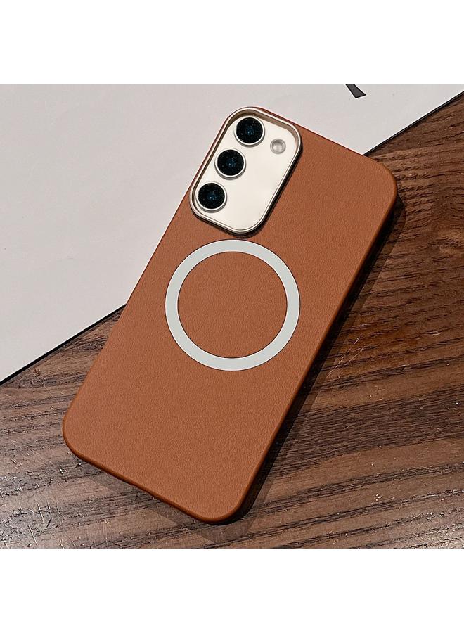 اس-توب جراب لهاتف Samsung Galaxy S23+ 5G بتصميم من الجلد مع غطاء MagSafe كامل التغطية - Image 1